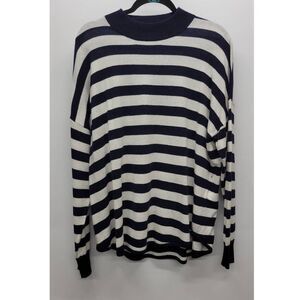 Madewell Ashbury Mockneck Sweater Kelsey Stripe